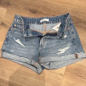 Garage Denim Distressed Women Shorts Sz 01